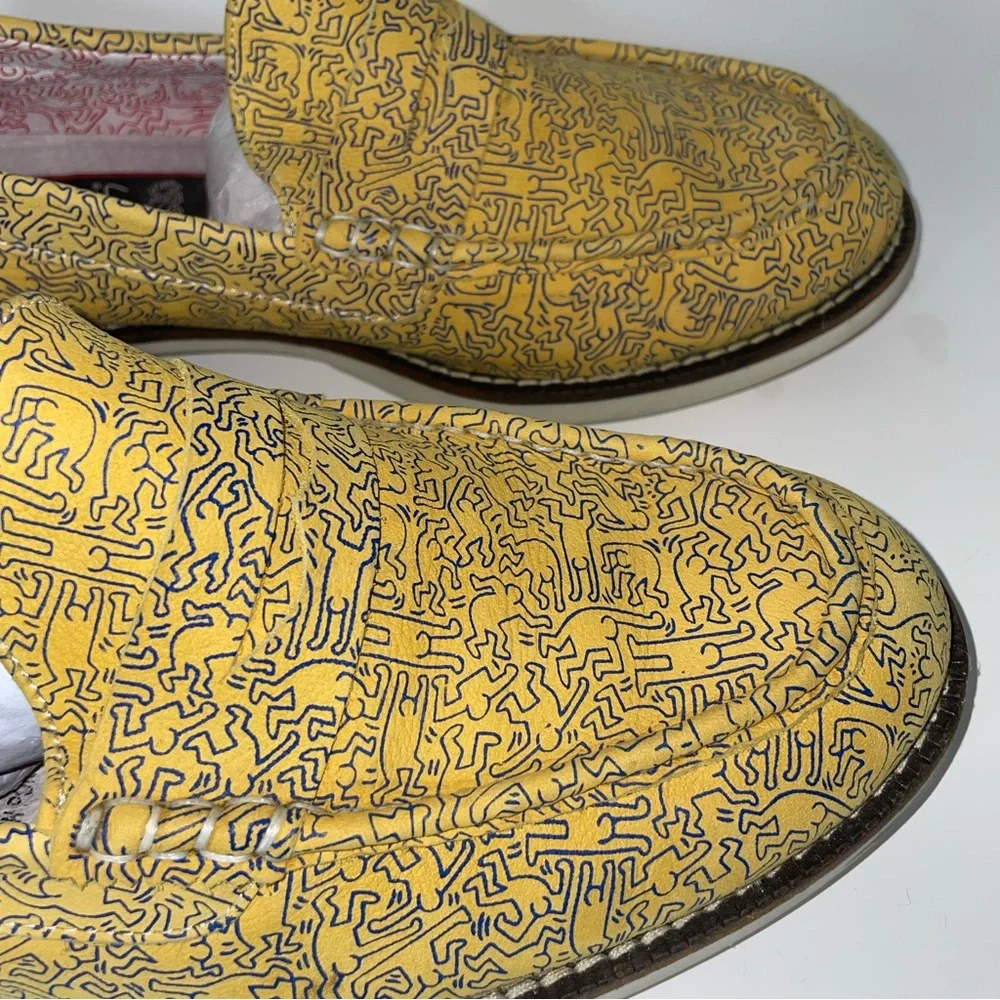 Yellow Patterned Loafers - Picture 8 of 13